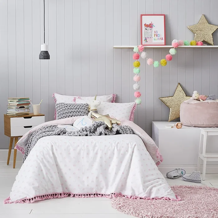 Dahlia Quilt Cover Set Pink