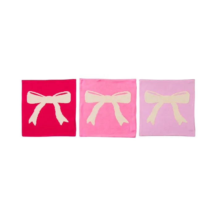 Dallas Bows Bamboo Knitted Washcloths Pack of 3
