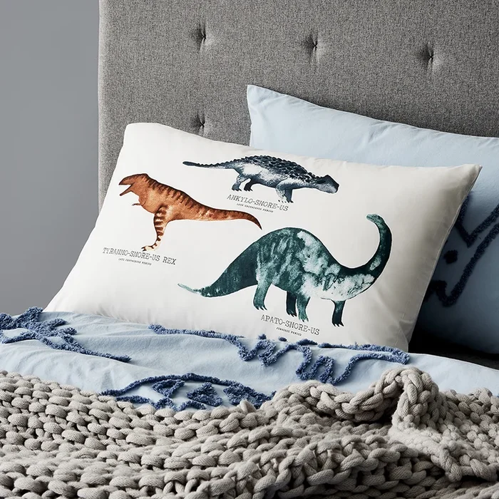 Decorative Eli-osaurus Text Pillowcase