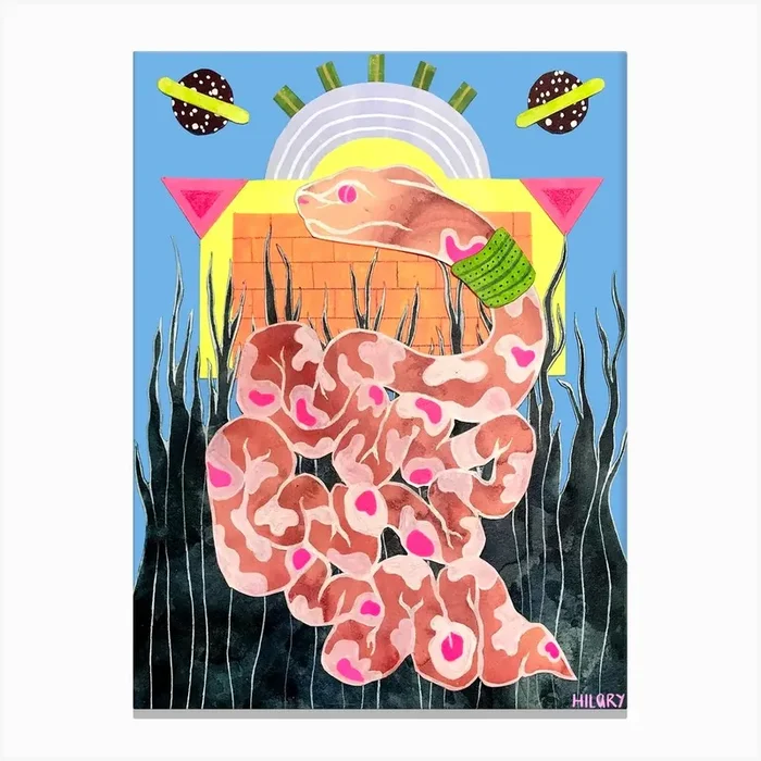 Deity Of Intuition Canvas Print by Hilary Hubanks