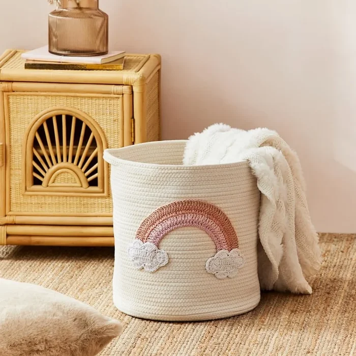 Designer Rainbow Decorative Basket