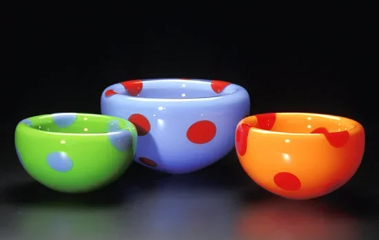 Diablo Dot Bubble Bowls – Orange & Diablo Red