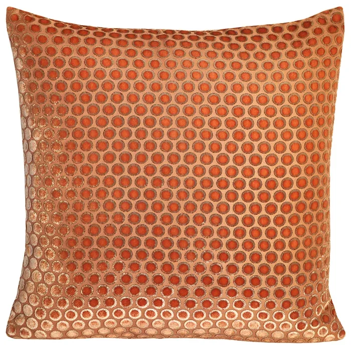 Dots Velvet Pillow – Mango