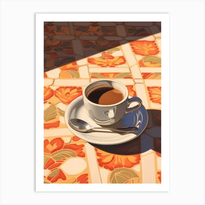 Double Espresso Art Print by Artful Appetite