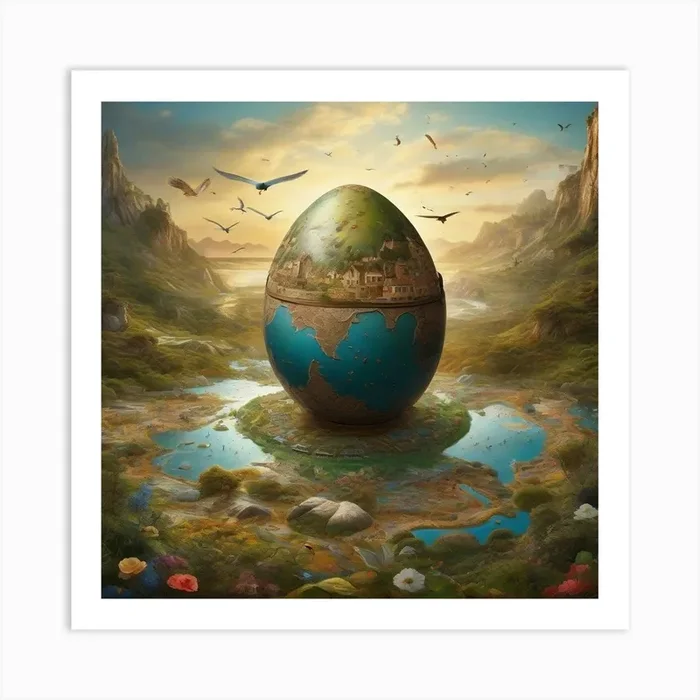 Easter Egg Art Print by ArtisticQuotesOfLife