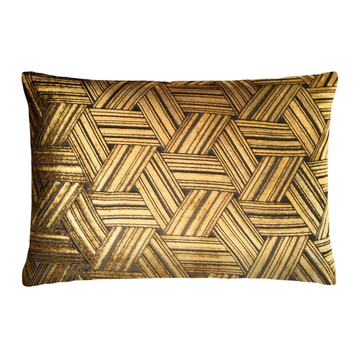 Entwined Velvet Pillow – Copper Ivy