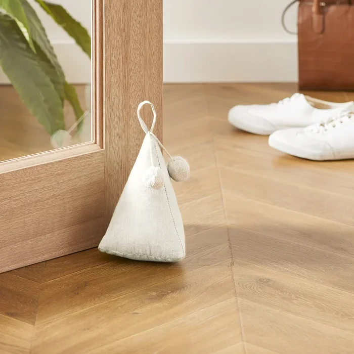 Evie Natural Linen Door Stop