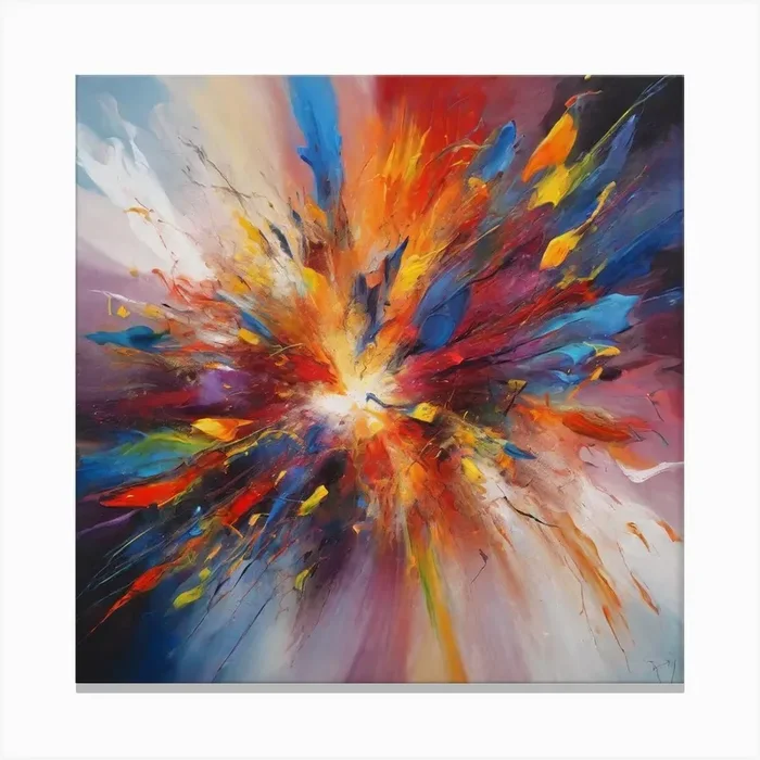 Explosion Canvas Print by Picture Perfect