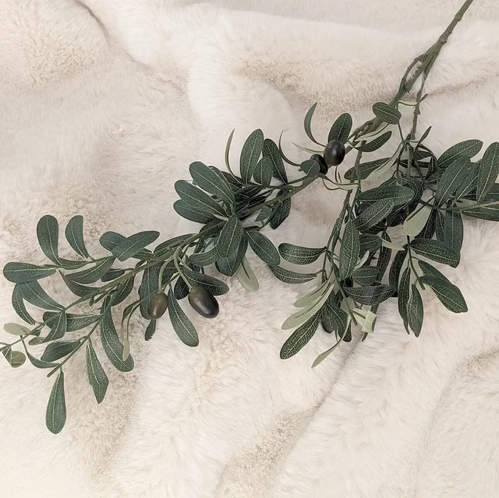 Faux Olive Branch Single Stem Floral