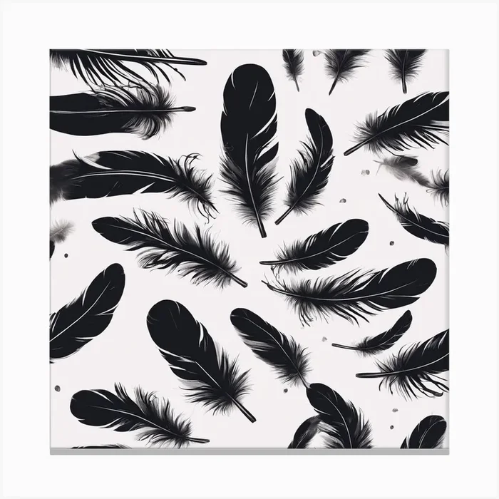 Feathers Canvas Print by Cats for you