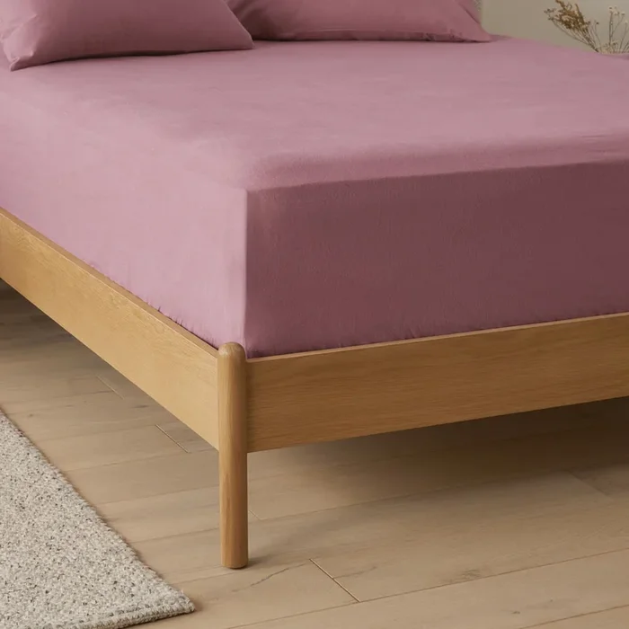 Flannelette Mauve Plain Dye Sheet Separates