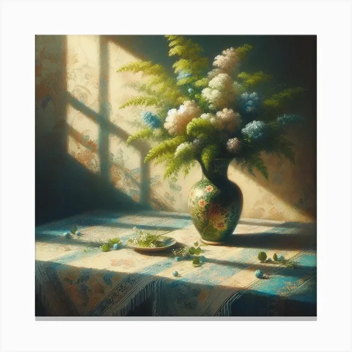 Flowers In A Vase 2 Canvas Print by neroo