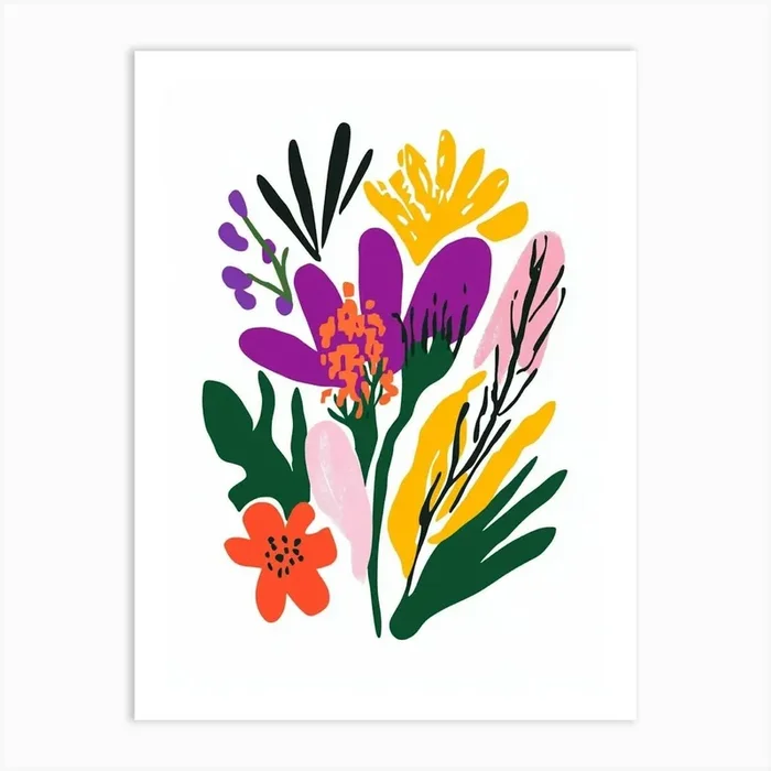 Flowers In A Vase 6 Art PrintS by Shadesigns