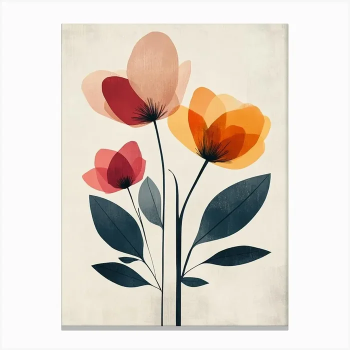 Flowers In A Vase 74 Canvas PrintS by Shadesigns