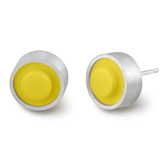 Forever Young Dot Post Earrings – Lemon