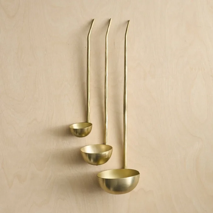 Forge Brass Ladles – Set of 3
