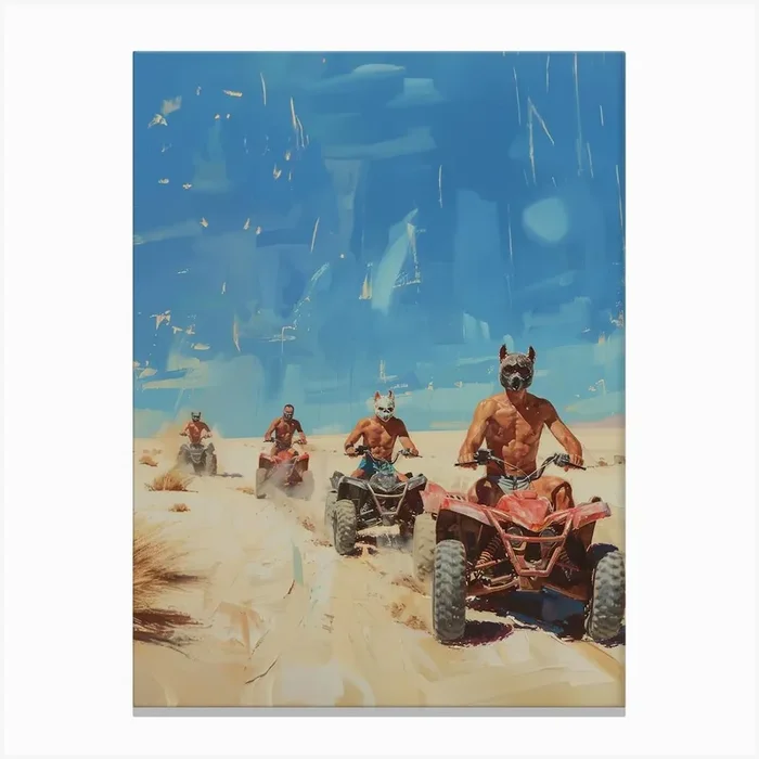 Four Wheelers Of The Apocalypse 2 Fy V Canvas PrintH by high-noon-moon
