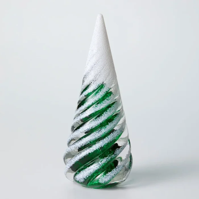 Frosted Spiral Trees – Dark Green
