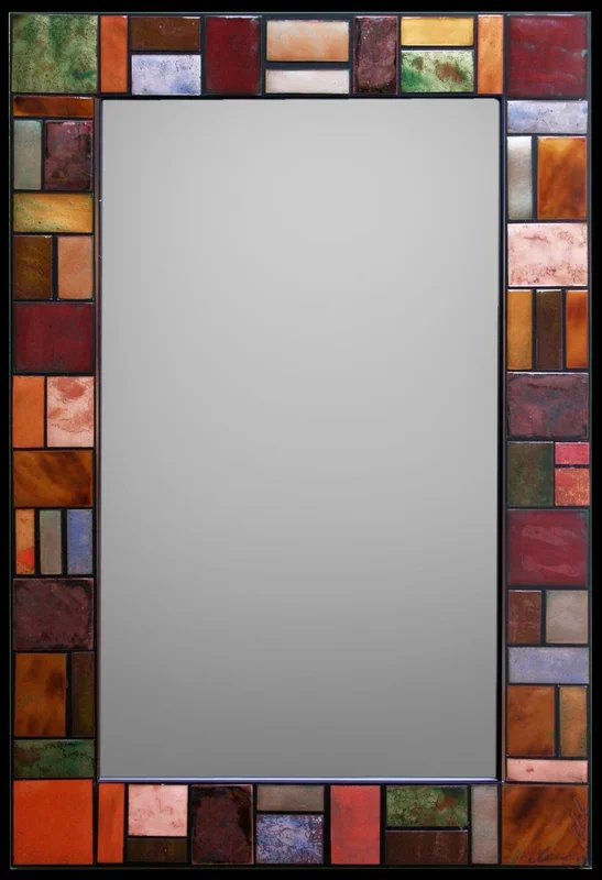 Geometric Metallic Mirror – Small