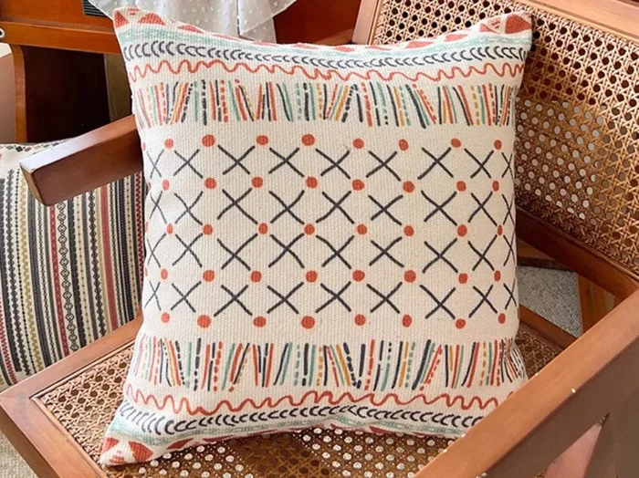 Geometric Modern Pillow Covers, Oriental Square Pillows for Couch, Decorative Throw Pillows for Dining Room, Bohemian Decorative Sofa Pillows