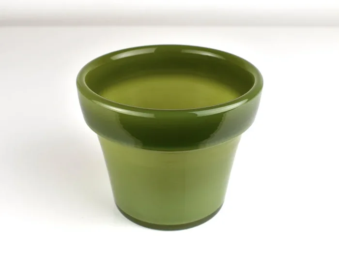 Glass Flower Pot, Earth Tones – Mossy Meadow
