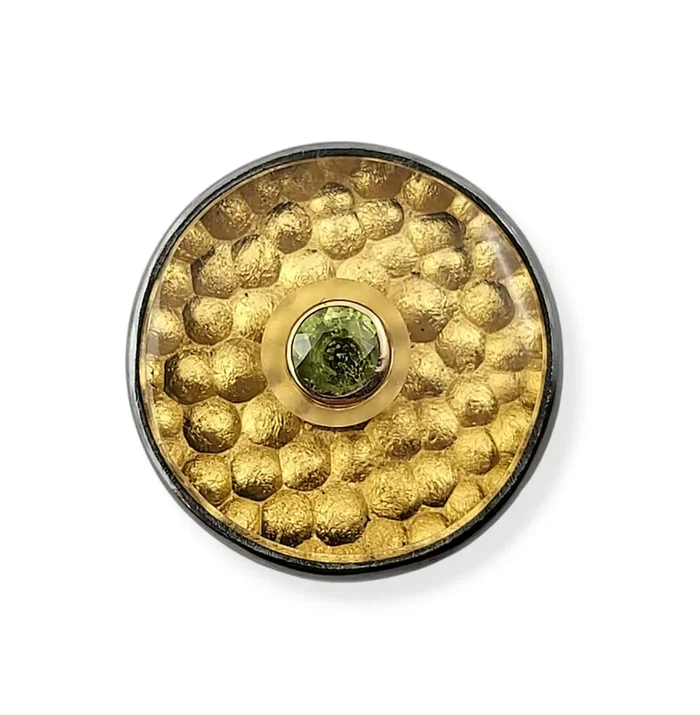 Gold Bubble Gem Ring – Peridot