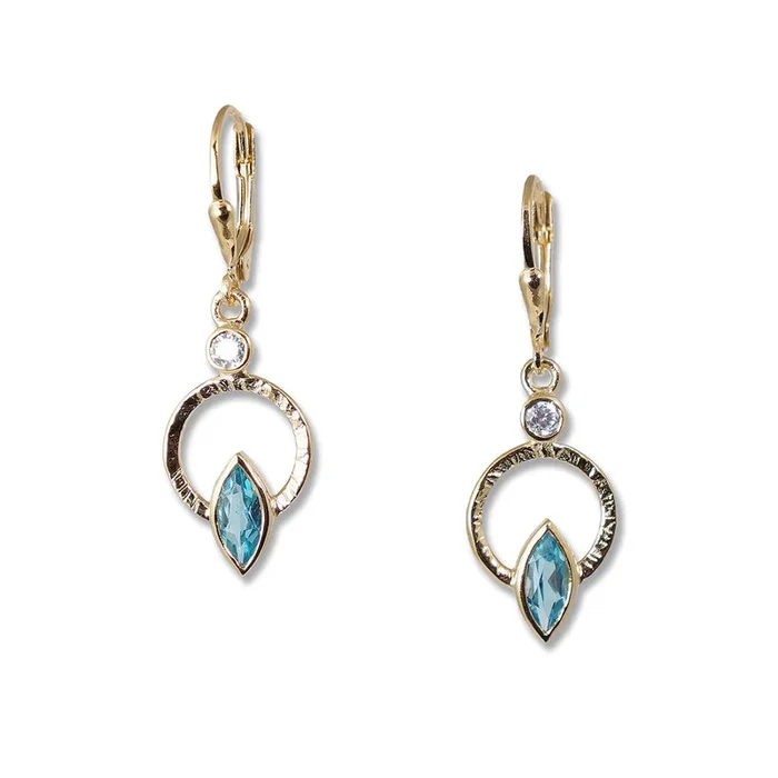 Gold Q Earrings