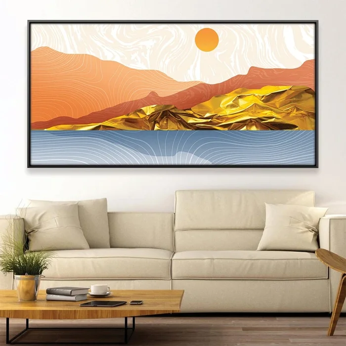 Gold-Touched Landscape Canvas