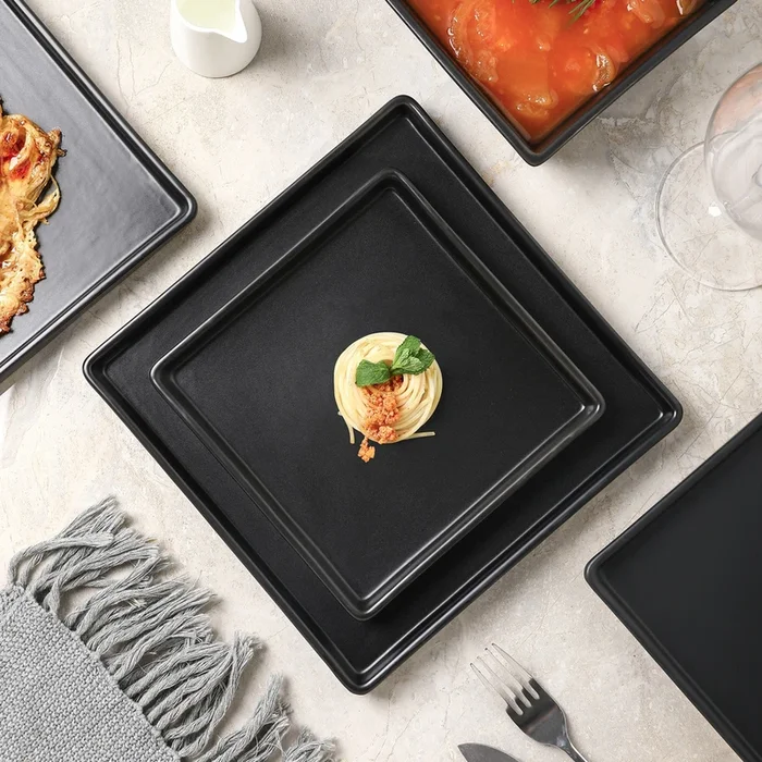 Grace Stoneware Salad Plate – Black Matte