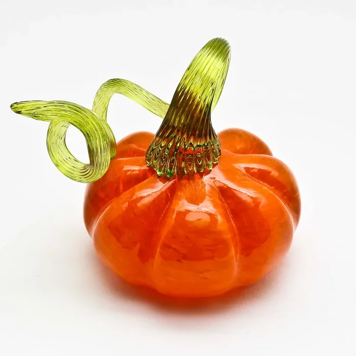 Green Stem Pumpkin in Orange – Orange, Medium
