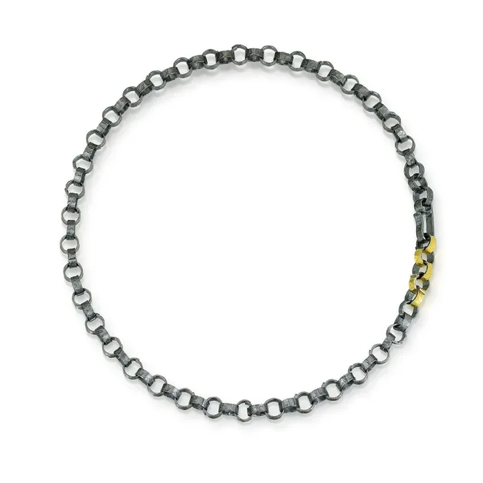 Hammered Link Necklace
