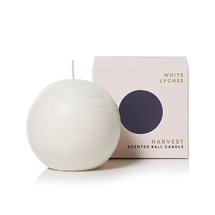 Harvest Ball Candle White Lychee