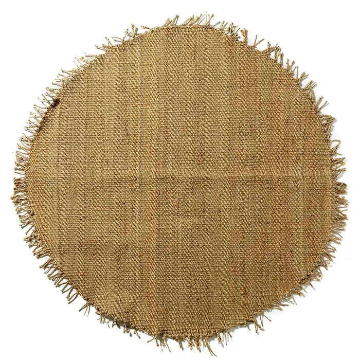 Hemp Round Rug Natural