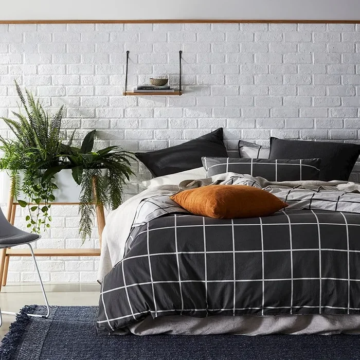 Highline Charcoal Quilt Cover Set + Separates