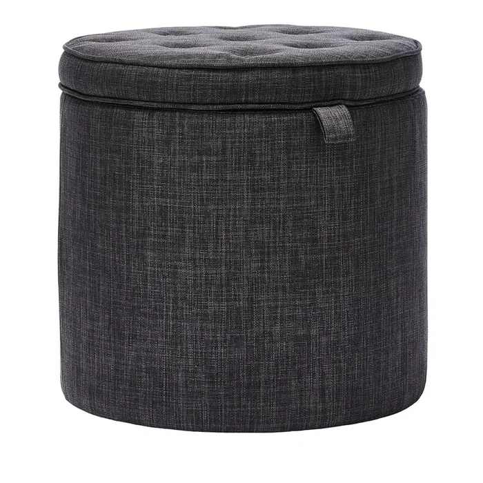 Holland Charcoal Storage Ottoman
