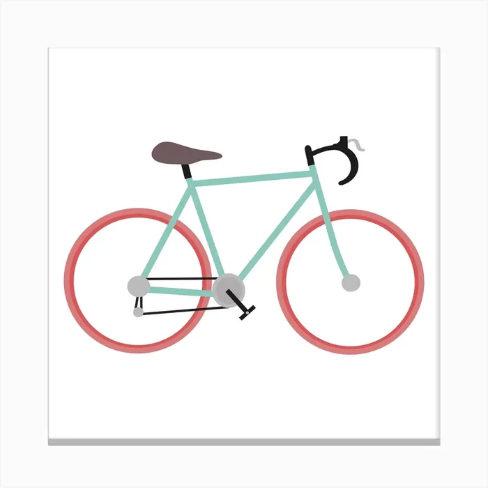 I Love Cycling Canvas Print by Karin Bijlsma