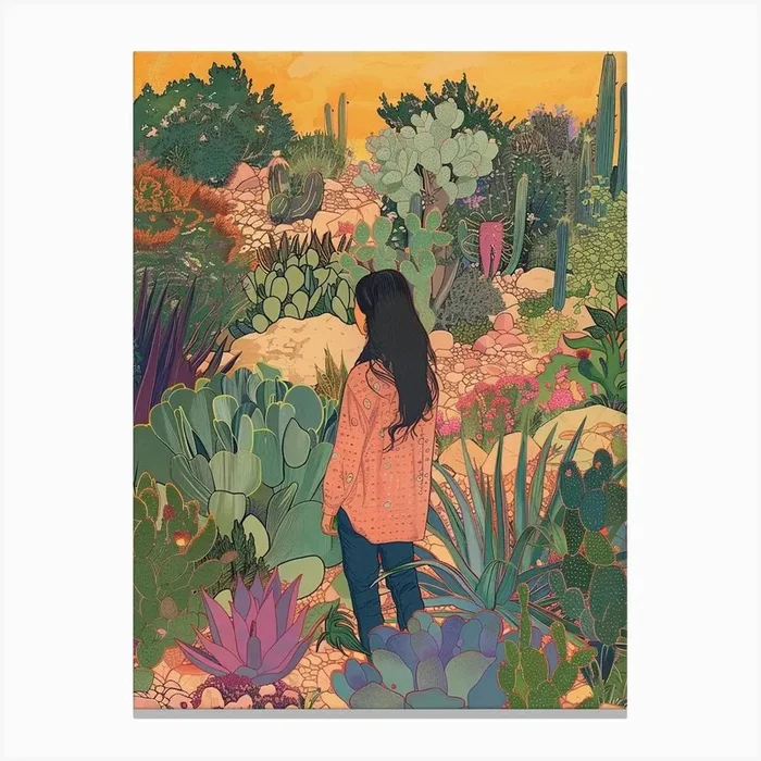 In The Garden Huntington Desert Garden Usa 3 Canvas PrintGO by Gardens of the World Art Prints & Posters