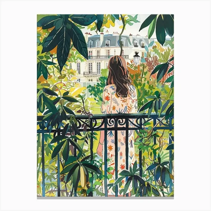 In The Garden Luxembourg Gardens France 4 Canvas PrintGO by Gardens of the World Art Prints & Posters