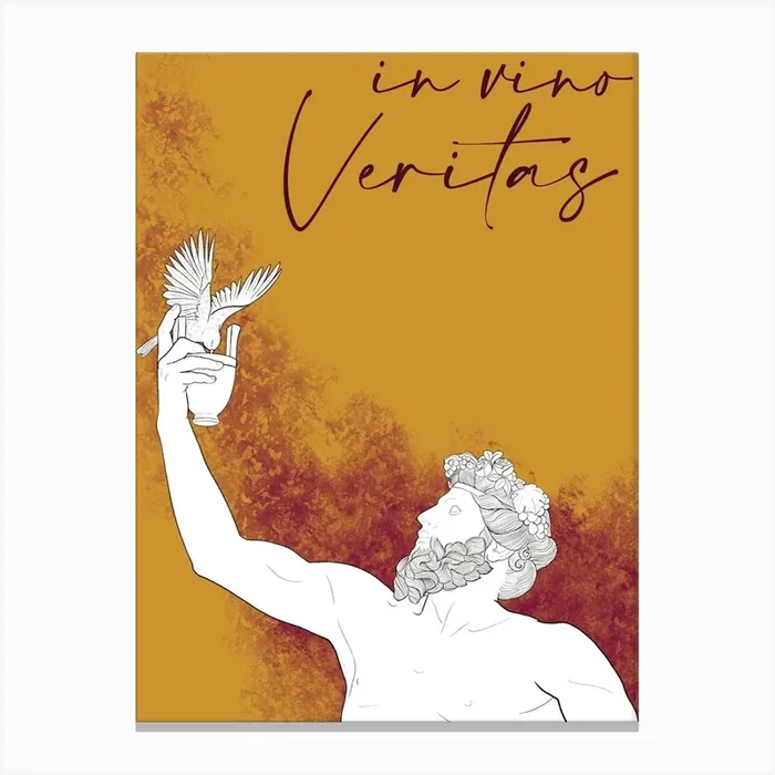 In Vino Veritas Canvas Print by IgorGA