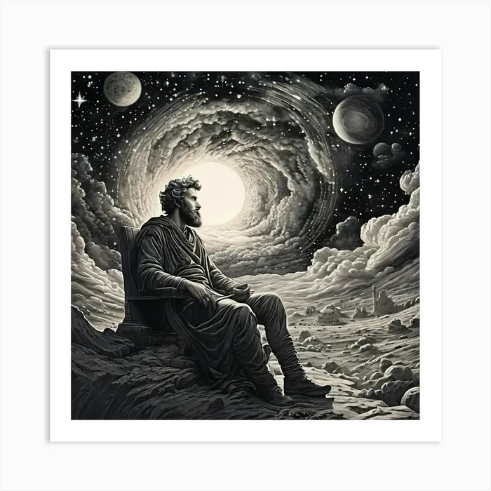 Infinite thought Art PrintK by Kevin