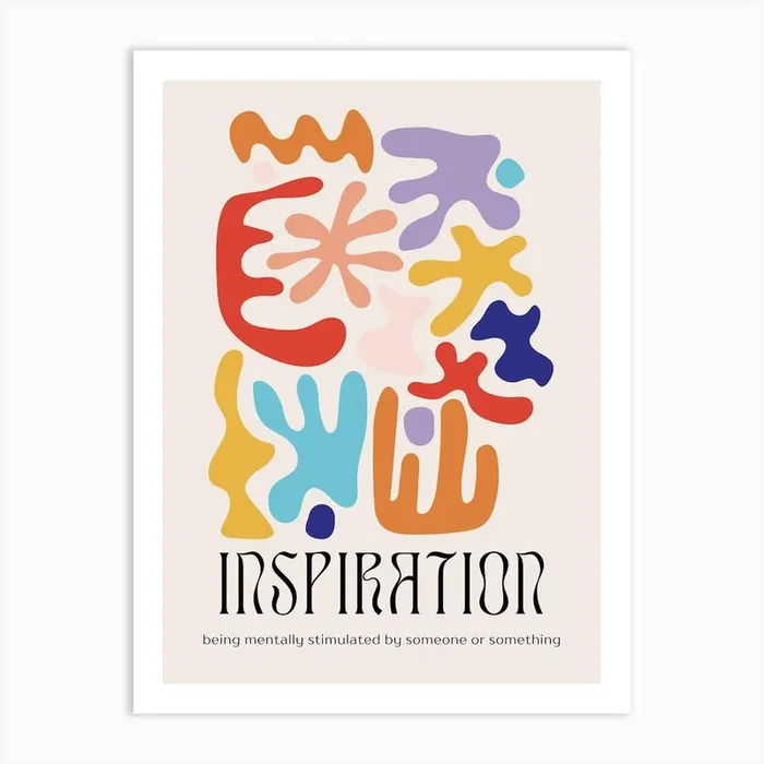 Inspiration Matisse Poster Art Print by Moo & May Studio