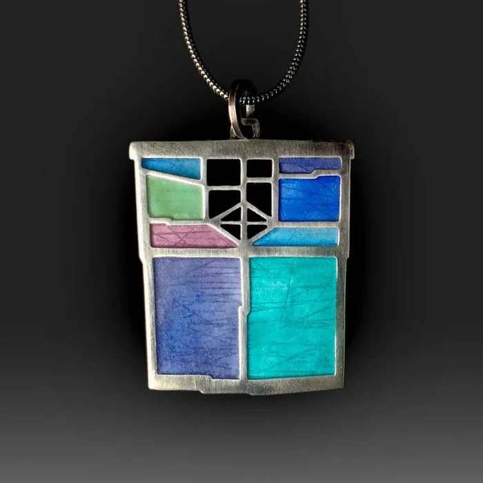 Japanese Lantern Pendant No. 505 – Blue/Teal
