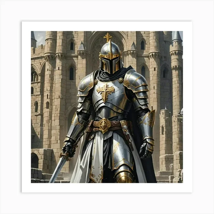 Knight In Armor 1 Art Print by nemesis