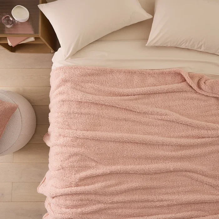 Kyrie Blush Fleece Blanket
