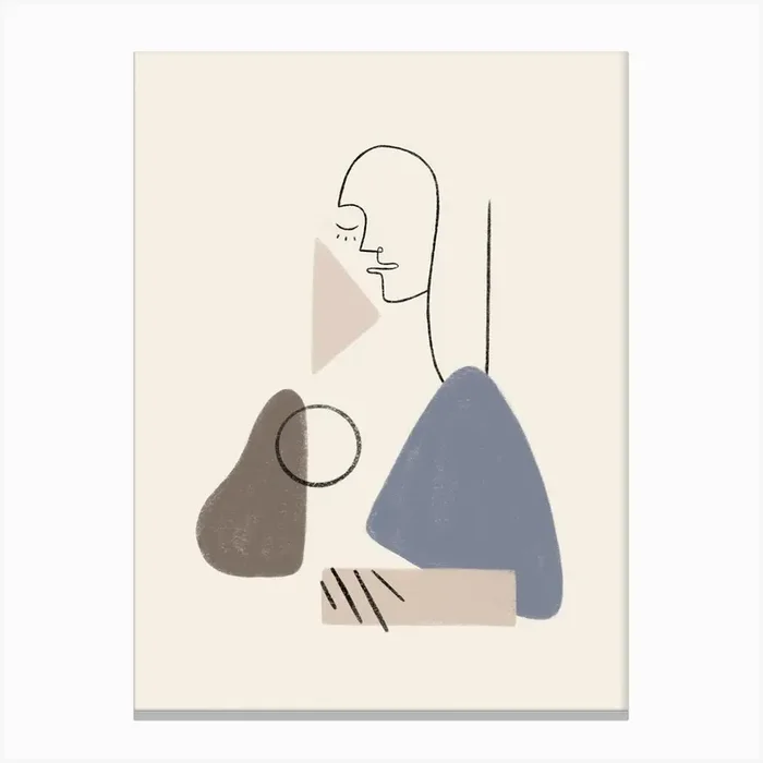 La Gioconda Beige Canvas Print by Moimaere
