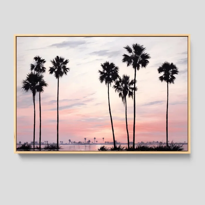 LA Palm Tree Print – Coastal Wall Decor