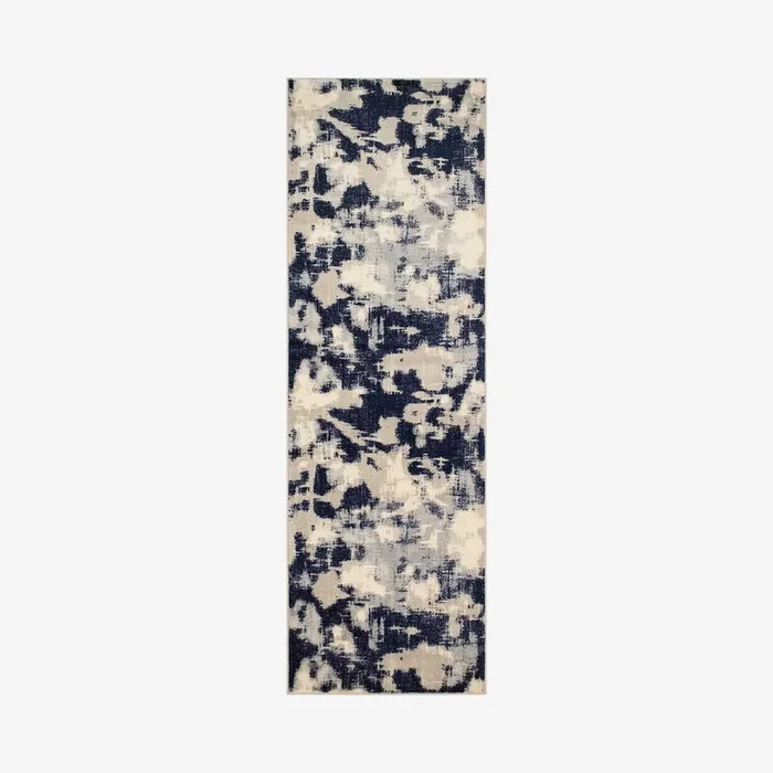 Lagoon Carmelita Runner Rug – Beige / Blue / Grey / Ivory by Noori Rugs
