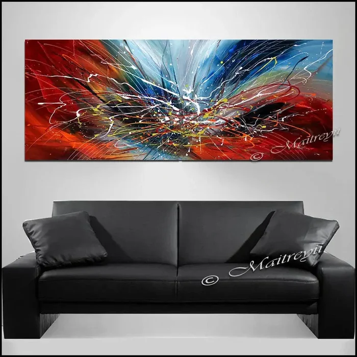 Large Modern Art Oil Painting on Canvas – Modern Wall Art Amazing Abstract