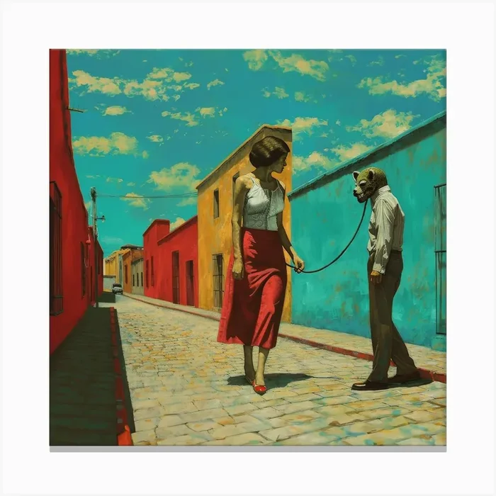 Leashed 3 Fy S Canvas PrintH by high-noon-moon
