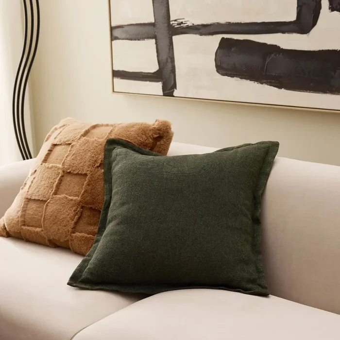 Levi Cilantro Linen Cushion